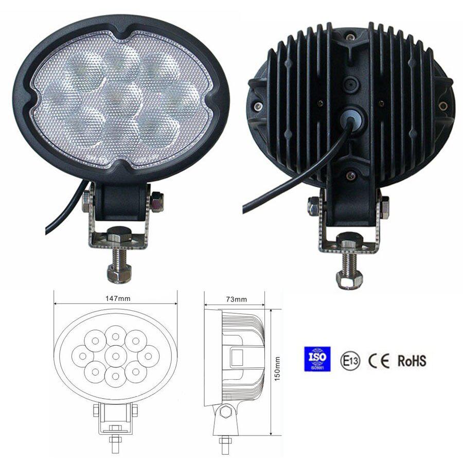 27W Spot /Flood LED Work Light OffRoad Jeep Boat Truck IP67 12V 24V