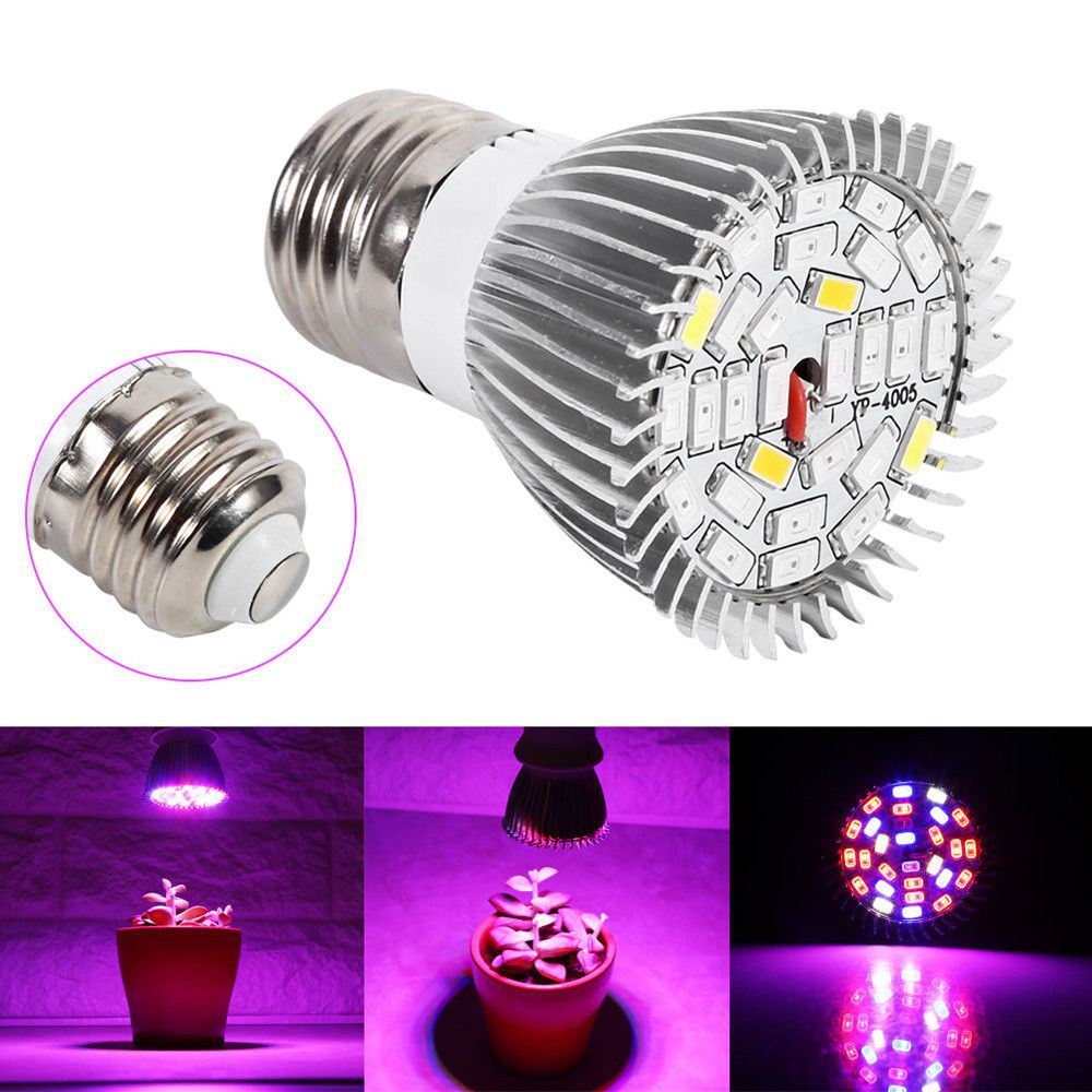 Neue 28W E27 LED Grow Lamp Flower Seed Plants Hydroponic Grow Light Lamp Bulb Full Spectrum Plant Lighting