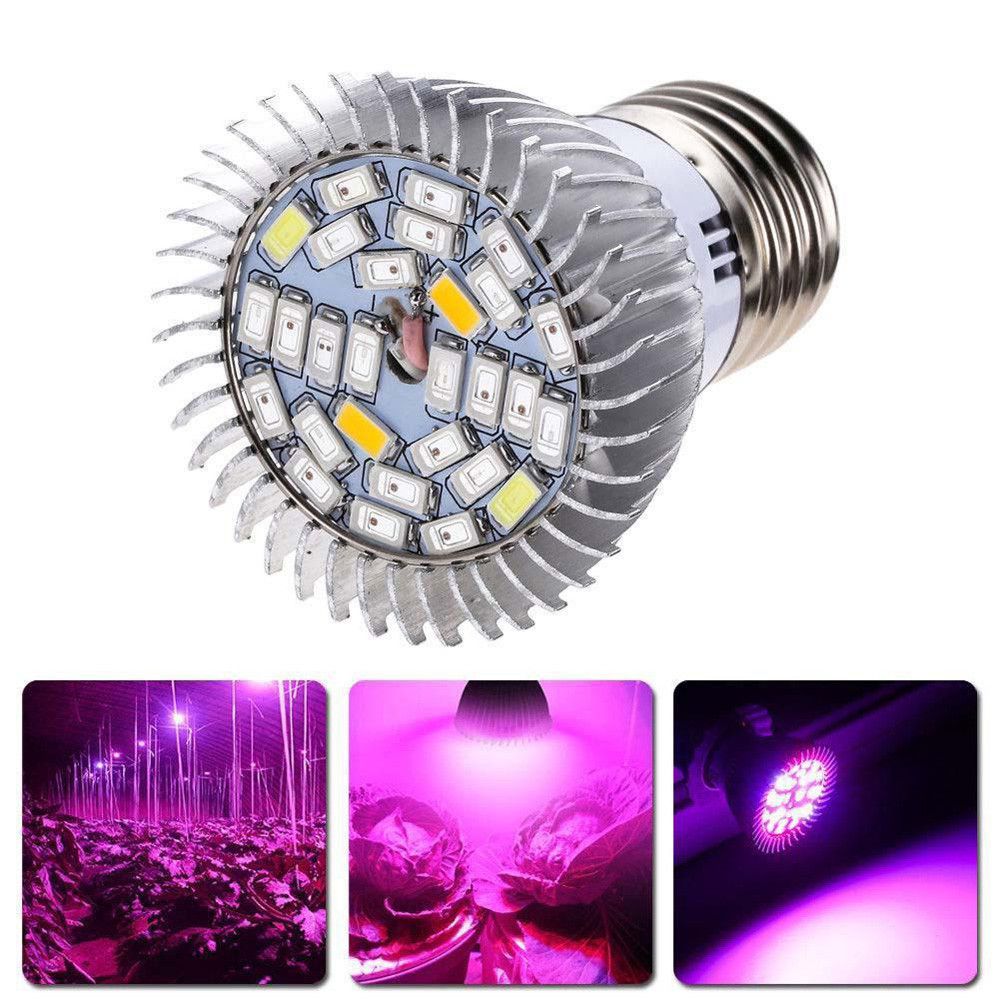 Neue 28W E27 LED Grow Lamp Flower Seed Plants Hydroponic Grow Light Lamp Bulb Full Spectrum Plant Lighting