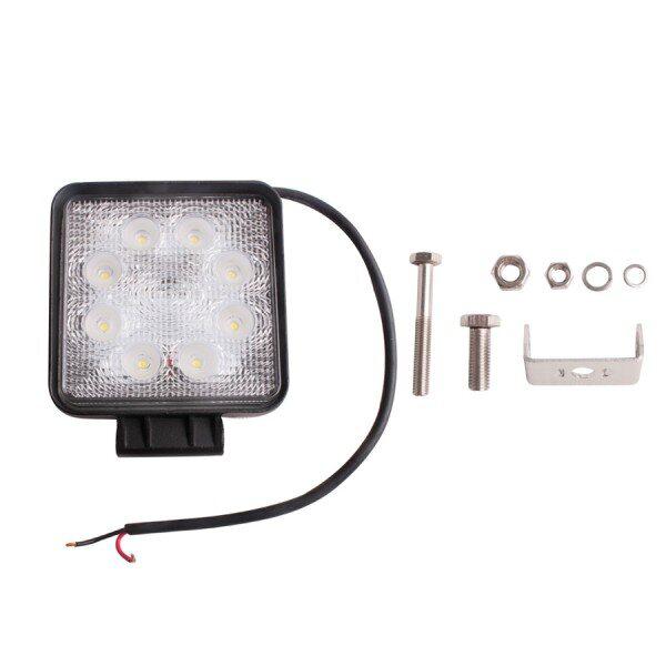 2pcs 27W flut Led Work Spot Round Light Offroad Lamp 12v 24v LKW 4x4 Boat Lamp