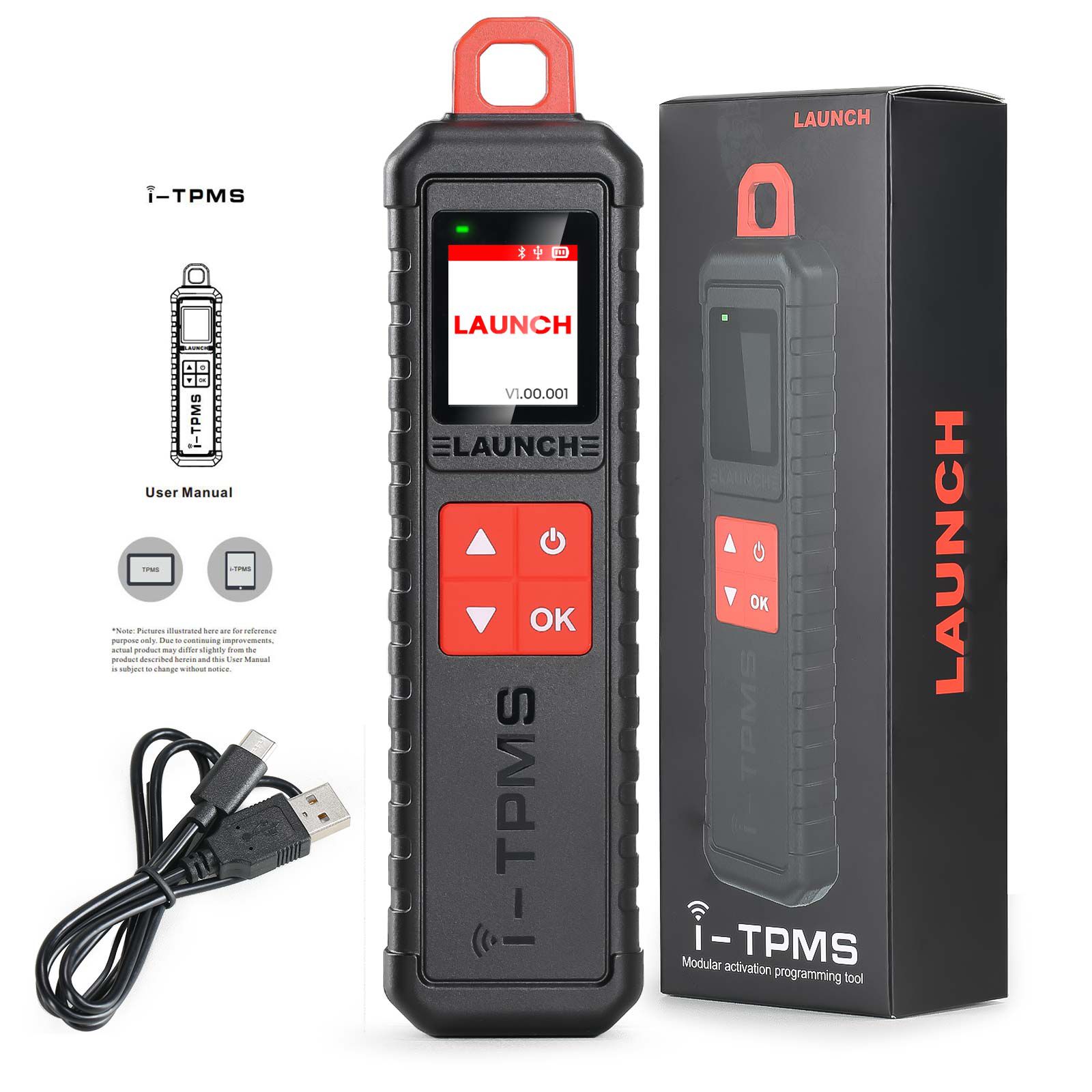 Kaufen Sie 50pcs Launch LTR-03 RF Sensor 315MHz & 433MHz TPMS Sensor Werkzeug Metall & Gummi Holen Sie sich ein kostenloses Launch i-TPMS Handheld TPMS Service Tool