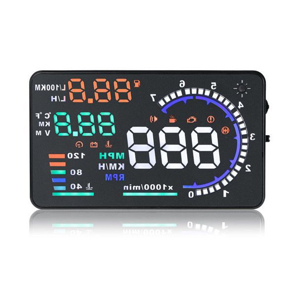 5.5"Large Screen Car HUD Head Up Display mit OBD2 Interface Plug && Play A8