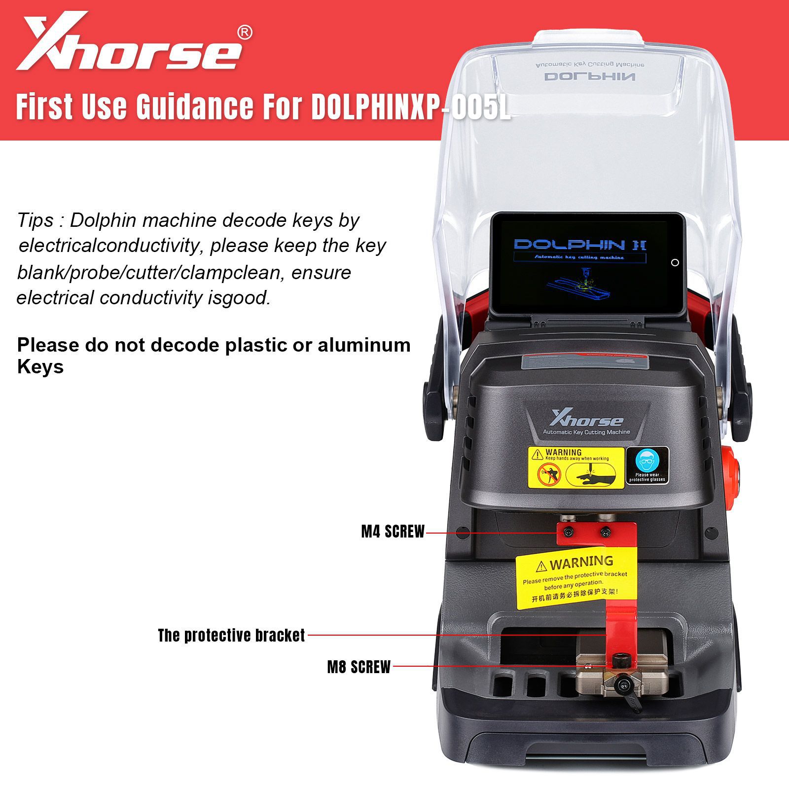 Xhorse Dolphin XP005L XP-005L Schlüsselschneidemaschine Plus VVDI Schlüsselwerkzeug Max Pro Fernprogrammierer mit MINI OBD Werkzeugfunktion