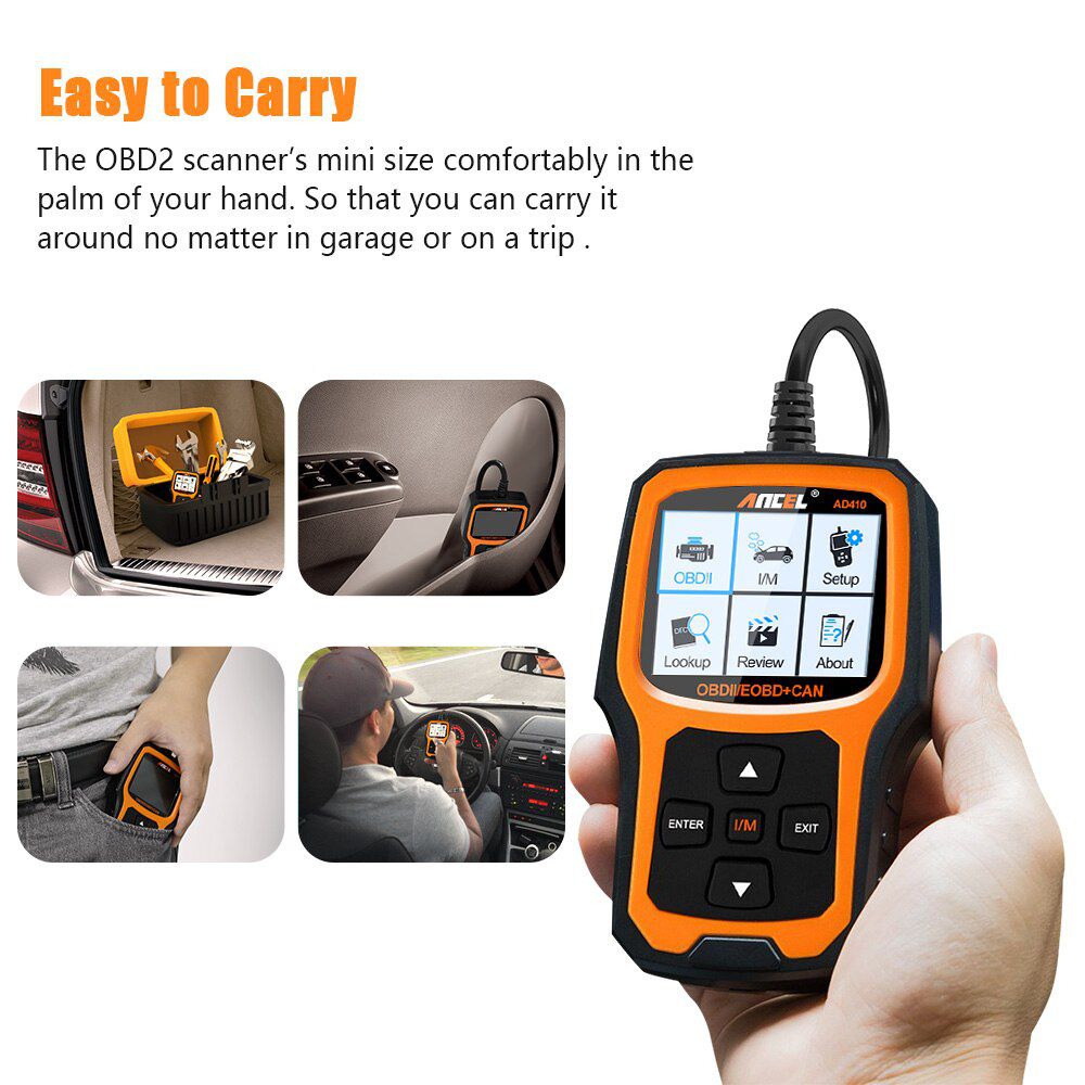 ANCEL AD410 OBD2 Scanner Code Reader Unterstützung Volle OBDII/EOBD Funktion Auto OBD 2 Scanner Auto Diagnose Tool Freies Upgrade