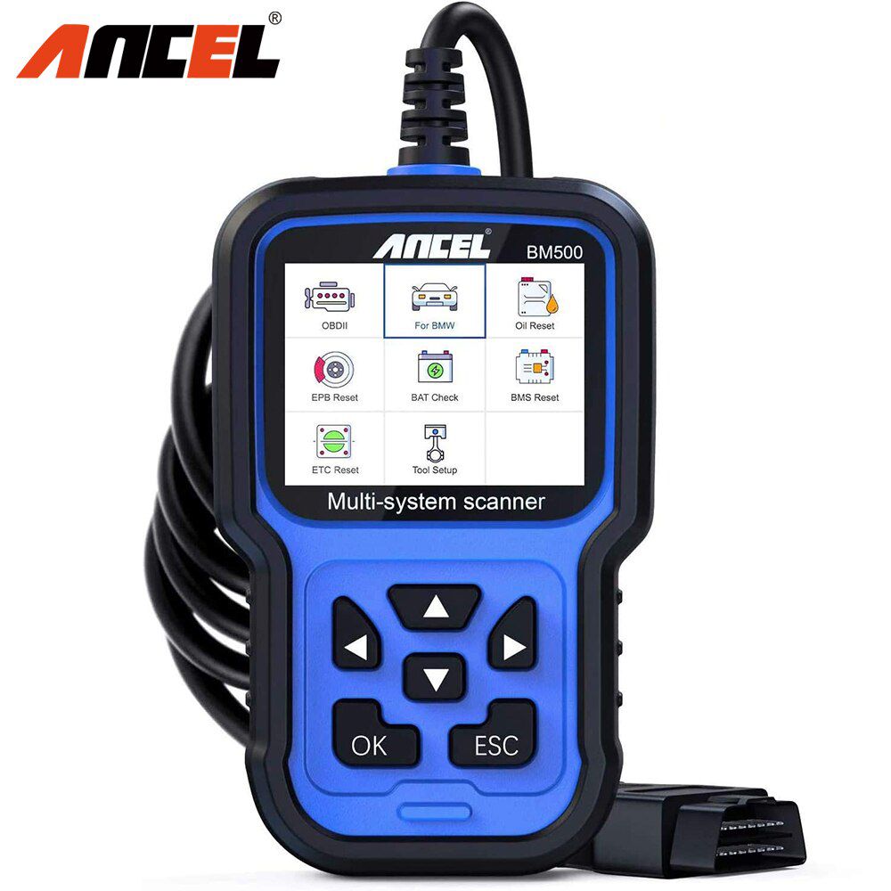 ANCEL BM500 OBD2 Scanner Alle System Auto Diagnose Werkzeug Motor ABS SRS SAS EPB ETC BMS PCM Öl Reset Automotive Scanner für BMW