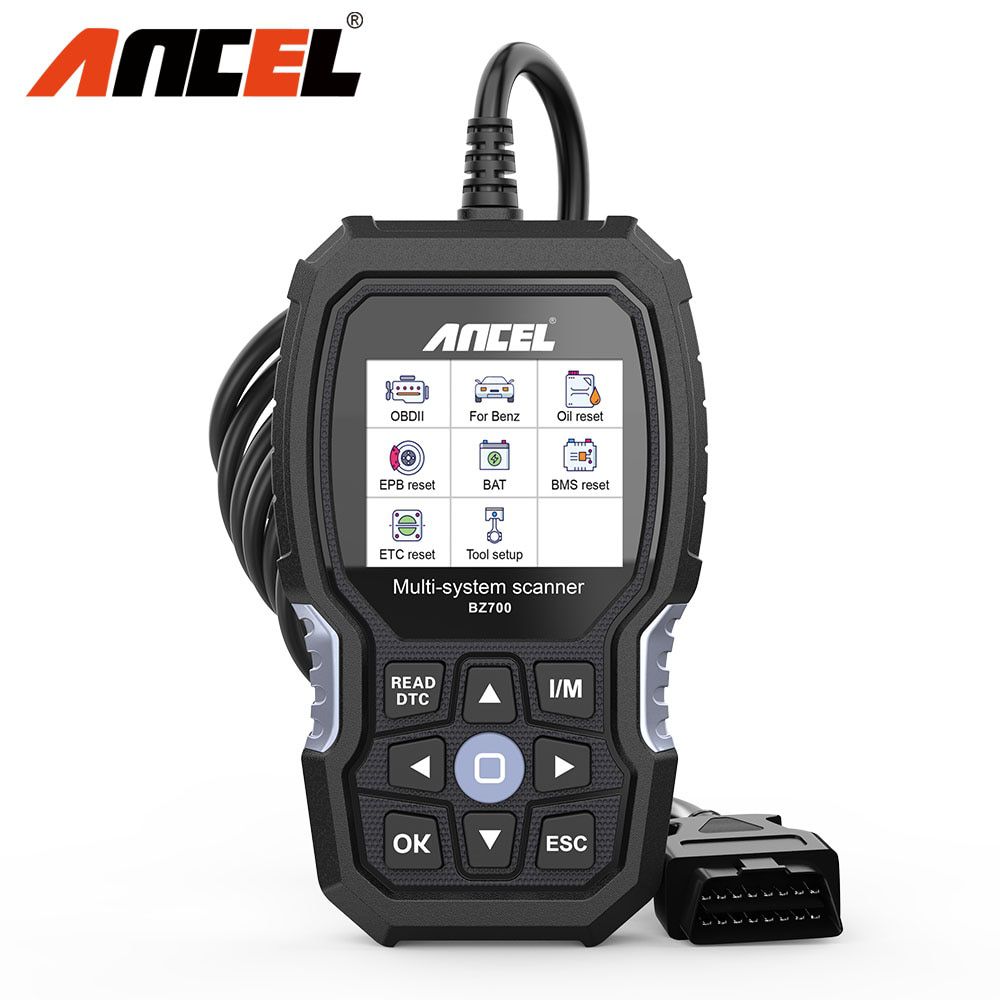 ANCEL BZ700 OBD2 Scanner für Mercedes Benz All System ABS SRS Airbag SAS TPMS Zurücksetzen Auto Diagnose Tool Motor OBD Code Reader