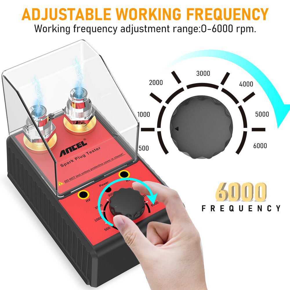 Ancel Auto Zündkerzen Tester Zündsystem Tester 220V 110V Kfz Diagnosewerkzeug Doppelloch Analyzer Zündkerzen Analyzer