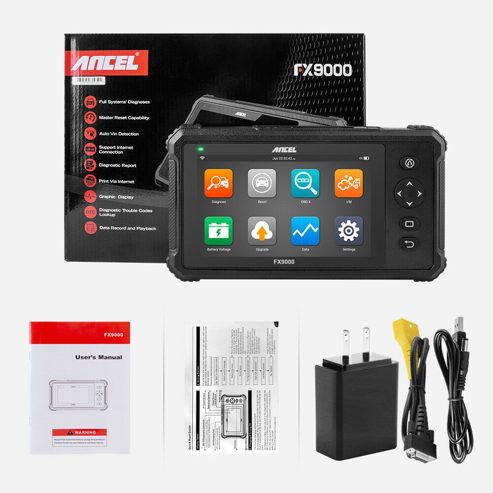 Ancel FX9000 OBD2 Automobilscanner Professionelle OBD 2 Auto Werkzeuge Alle System SRS TPMS TPS DPF IMMO Zurücksetzen ODB2 Diagnosewerkzeug