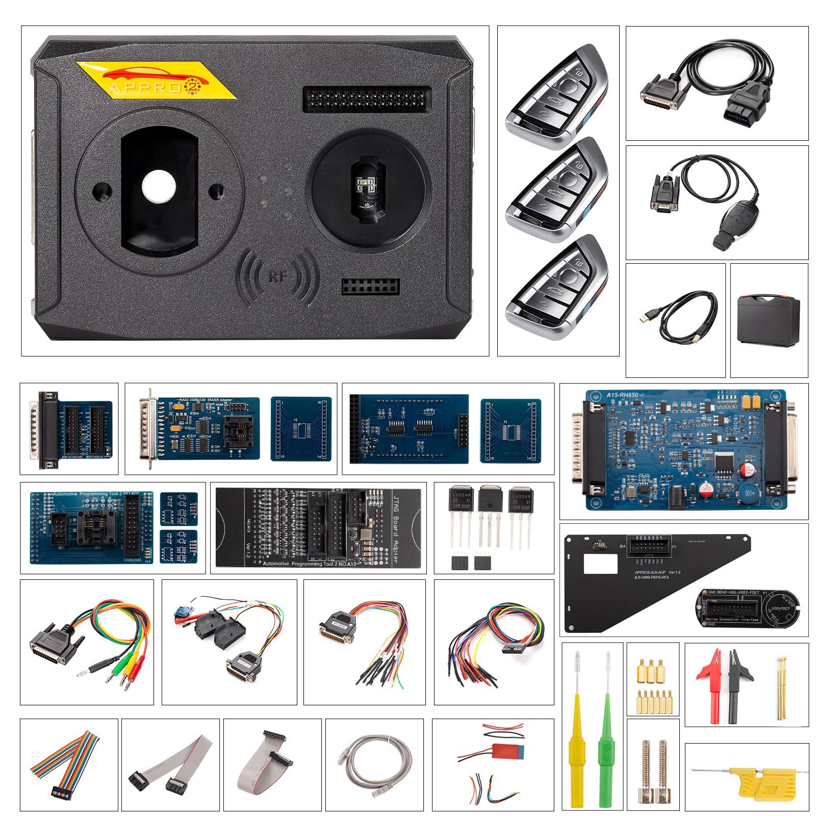 2025 APP2 APPRO2 Key Programmer Vollversion für VAG BMW JLR Volvo Porsche Benz Toyota Km Korrektur Werkzeug + BMW G Serie BDC2 Schlüsselfunktion hinzufügen