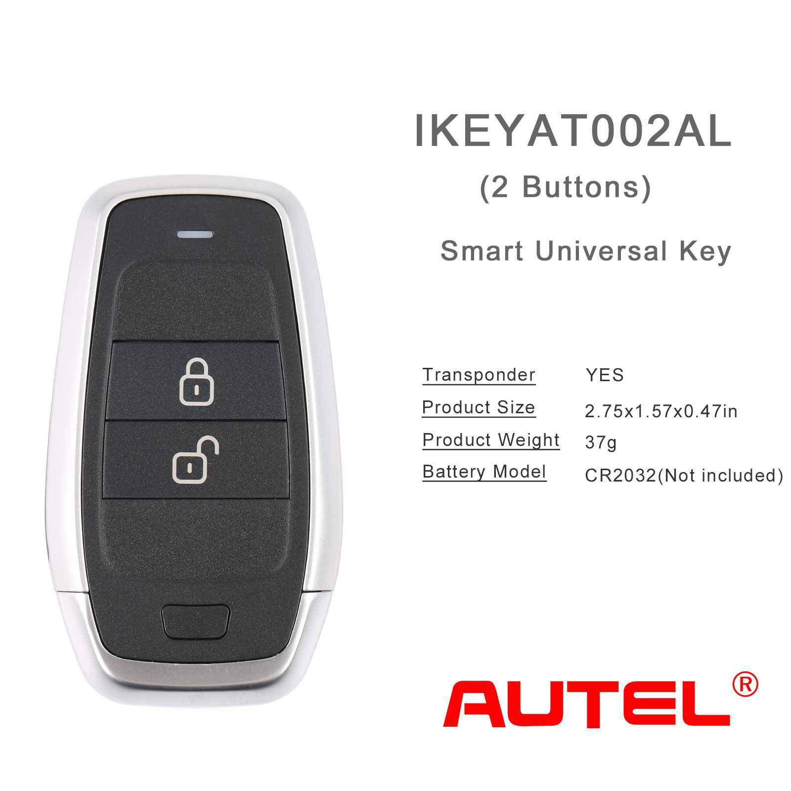 AUTEL IKEYAT02AL 2 Tasten Unabhängige Universal Smart Key 5pcs/lot