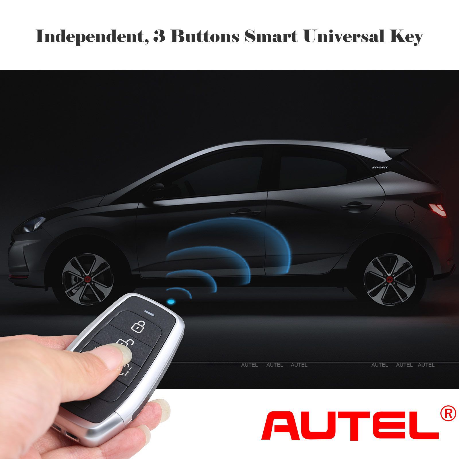 AUTEL IKEYAT003BL 3 Tasten Unabhängige Universal Smart Key 5pcs/lot