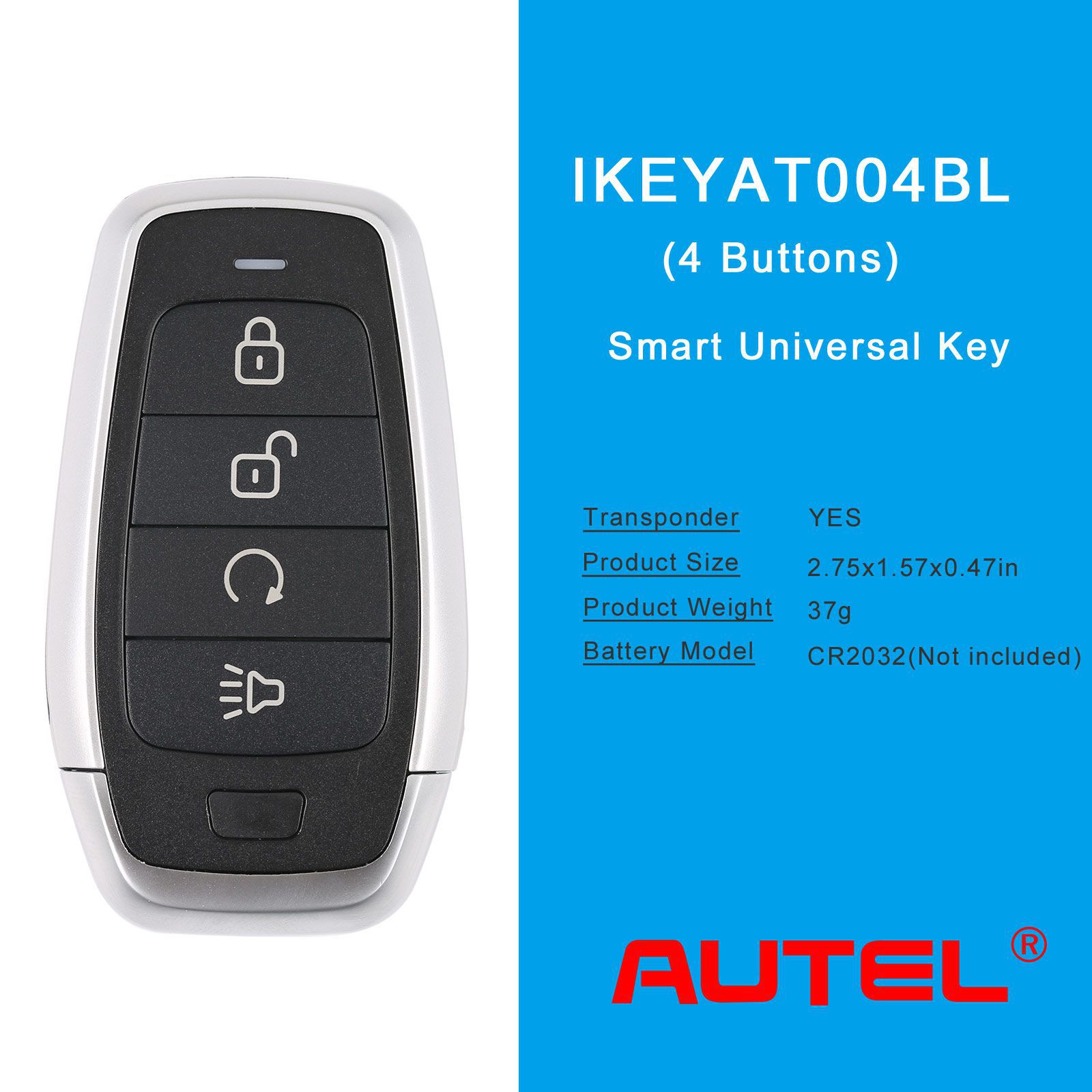 AUTEL IKEYAT004BL 4 Tasten Unabhängige Universal Smart Key 5pcs/lot