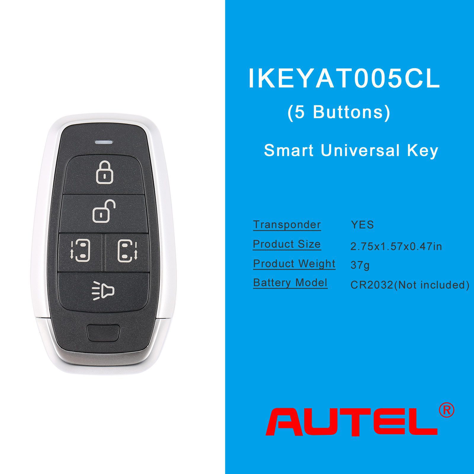 AUTEL IKEYAT005CL 5 Tasten Unabhängige Universal Smart Key 5pcs/lot