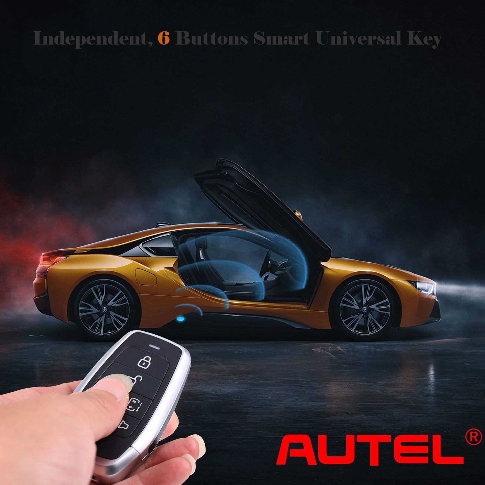 AUTEL IKEYAT006BL 6 Tasten Unabhängige Universal Smart Key 5pcs/lot