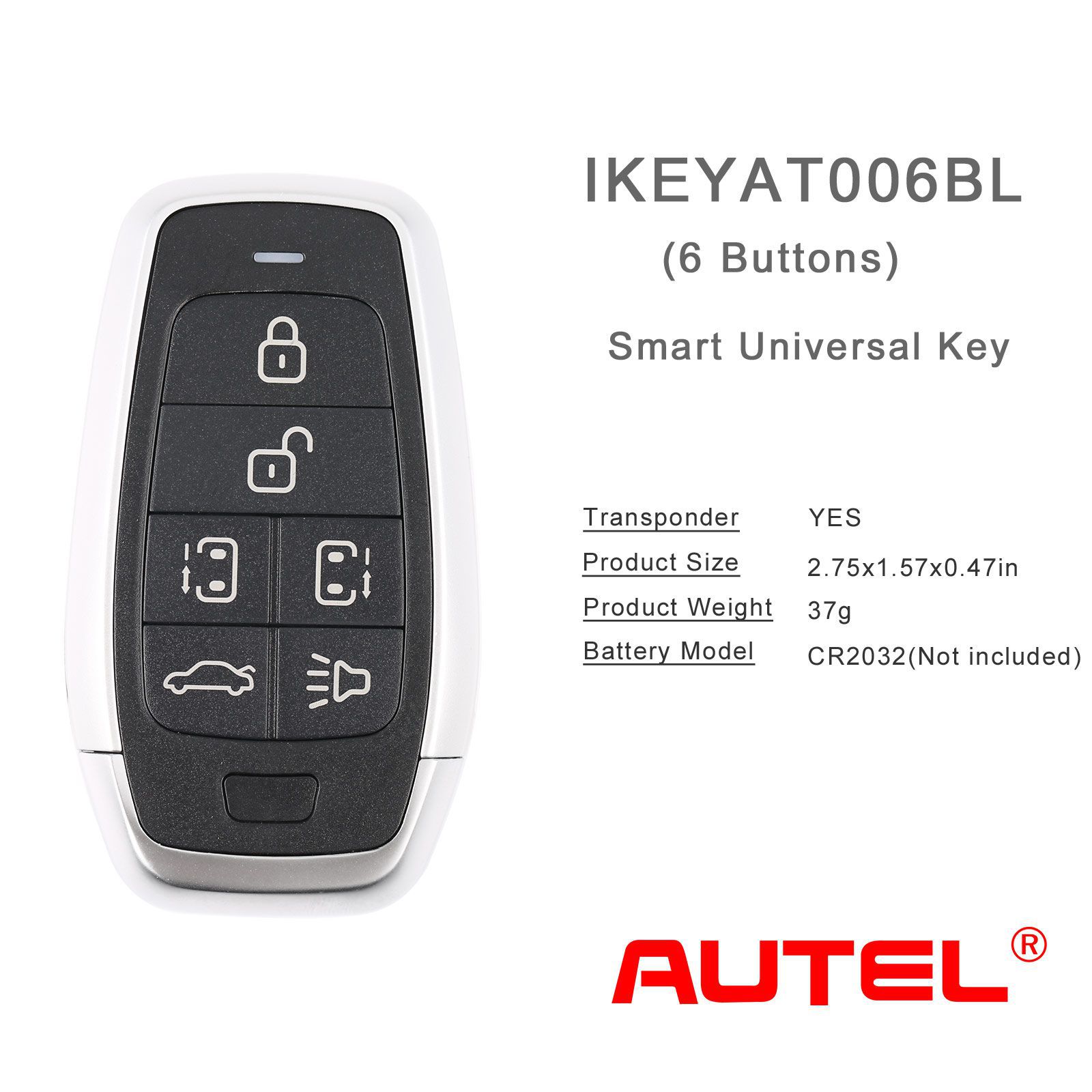 AUTEL IKEYAT006BL 6 Tasten Unabhängige Universal Smart Key 5pcs/lot