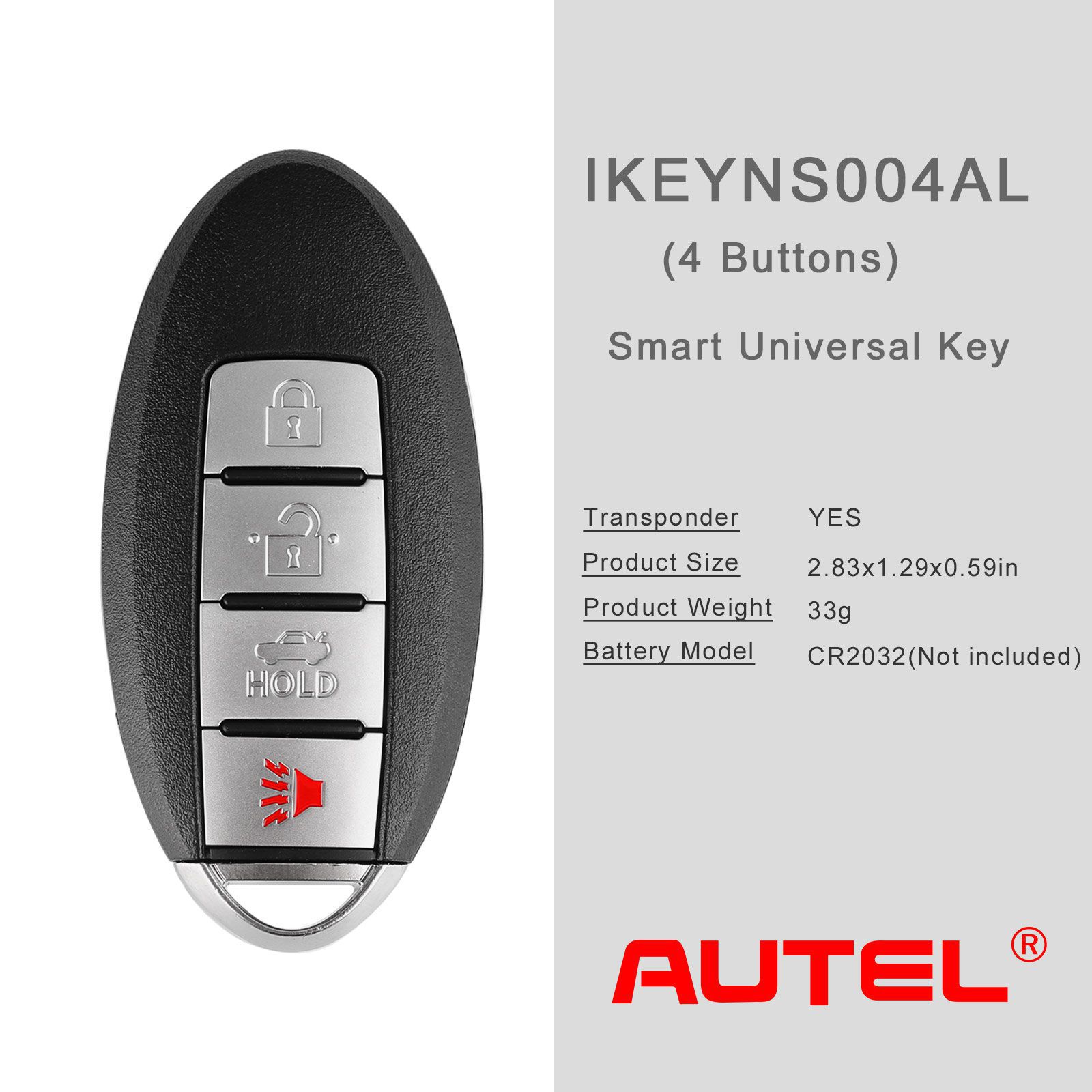 AUTEL IKEYNS004AL Nissan 4 Tasten Universal Smart Key 5pcs/lot