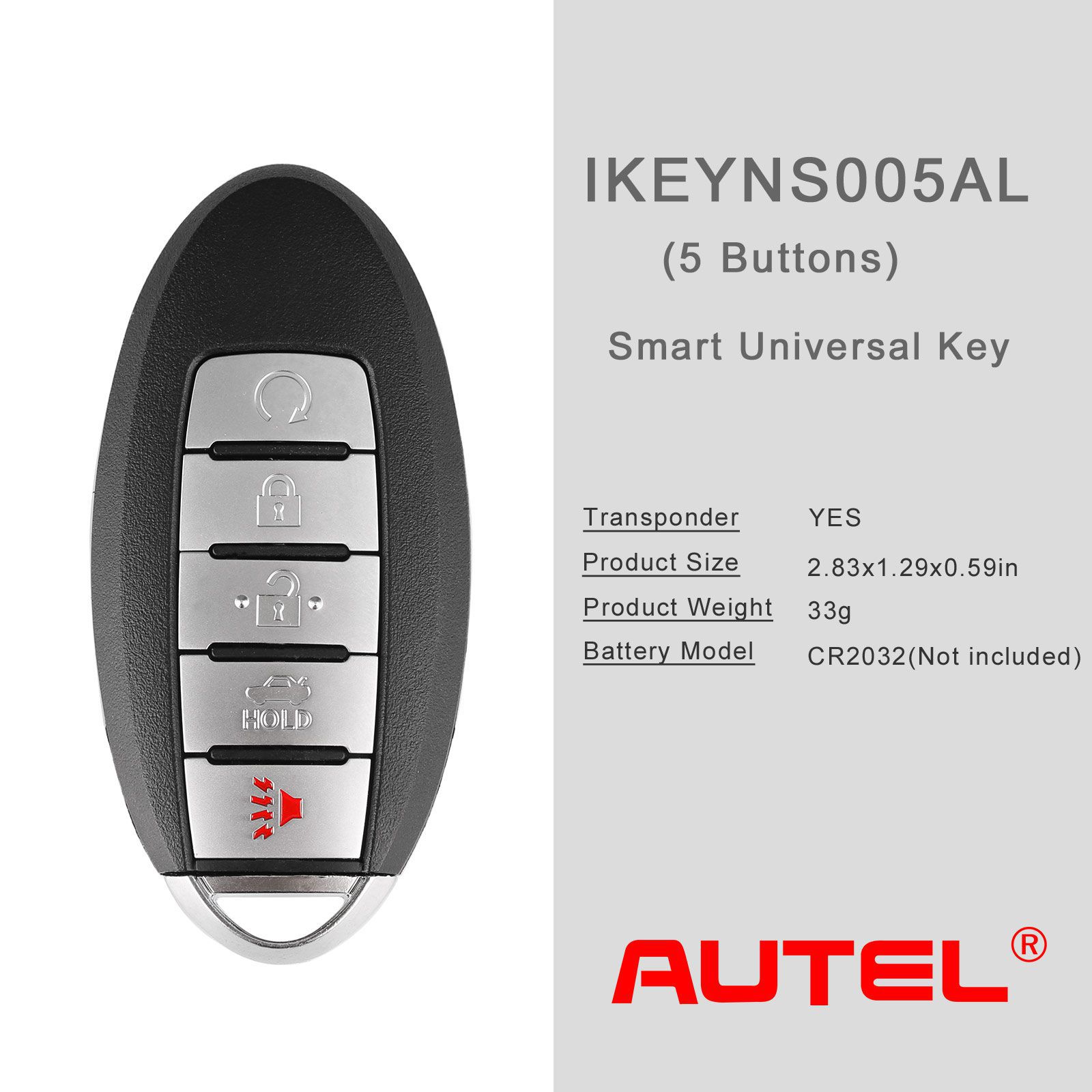 AUTEL IKEYNS005AL Nissan 5 Tasten Universal Smart Key 5pcs/lot