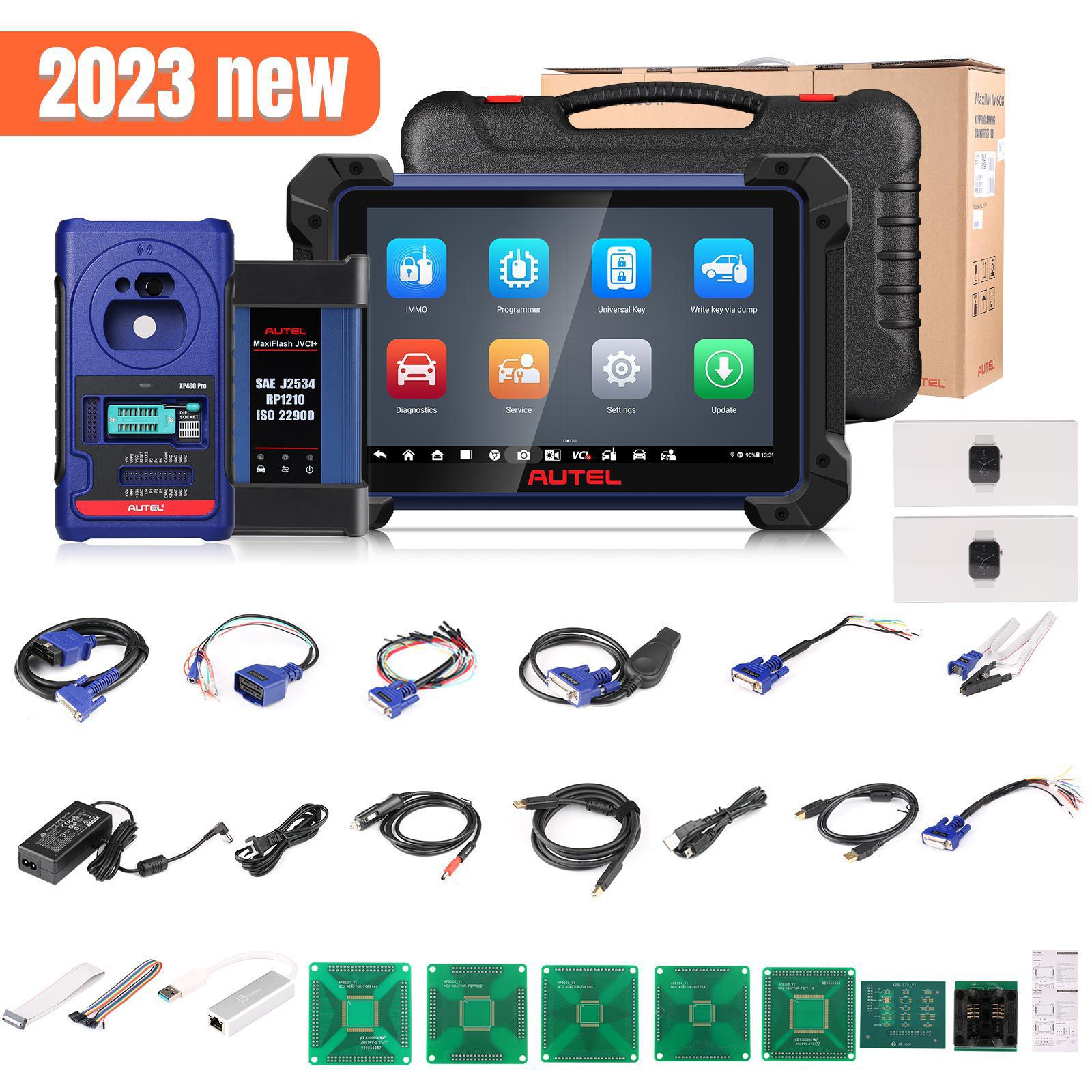 2023 Autel MaxiIM IM608 II (IM608 PRO II) Automotive All-in-One Schlüssel Programmierwerkzeug Keine IP-Beschränkung Erhalten Sie 2pcs Smart Key Uhr