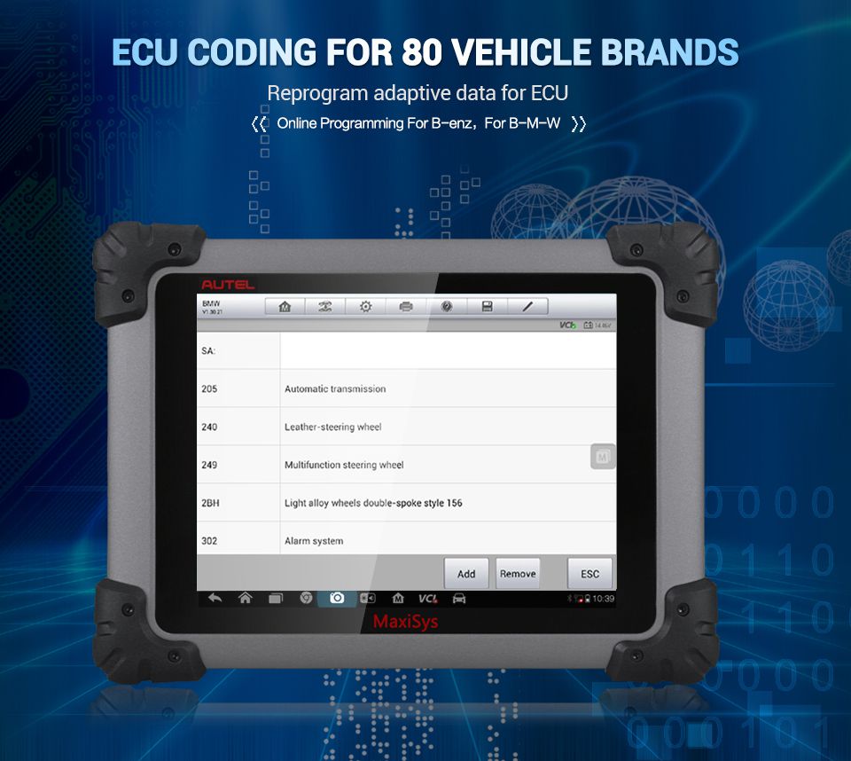 Autel MaxiSys Pro MS908P Car Bluetooth /WIFI Diagnostic / ECU Programming Tool