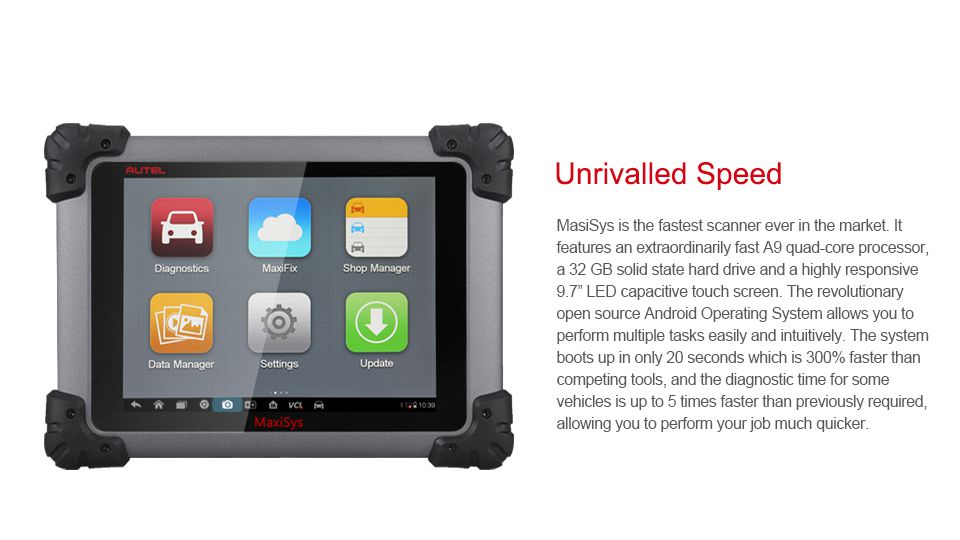 Autel MaxiSys Pro MS908P Car Bluetooth /WIFI Diagnostic / ECU Programming Tool