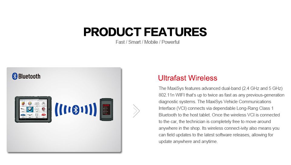 Autel MaxiSys Pro MS908P Car Bluetooth /WIFI Diagnostic / ECU Programming Tool