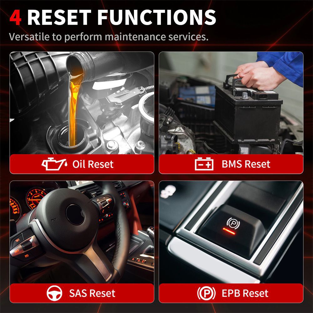 Autel MaxiTPMS ITS100E TPMS Relearn Tools TPMS Programmierwerkzeug Aktivieren/Relearn Alle Sensoren RDKS Diagnose 4 Reset Funktionen