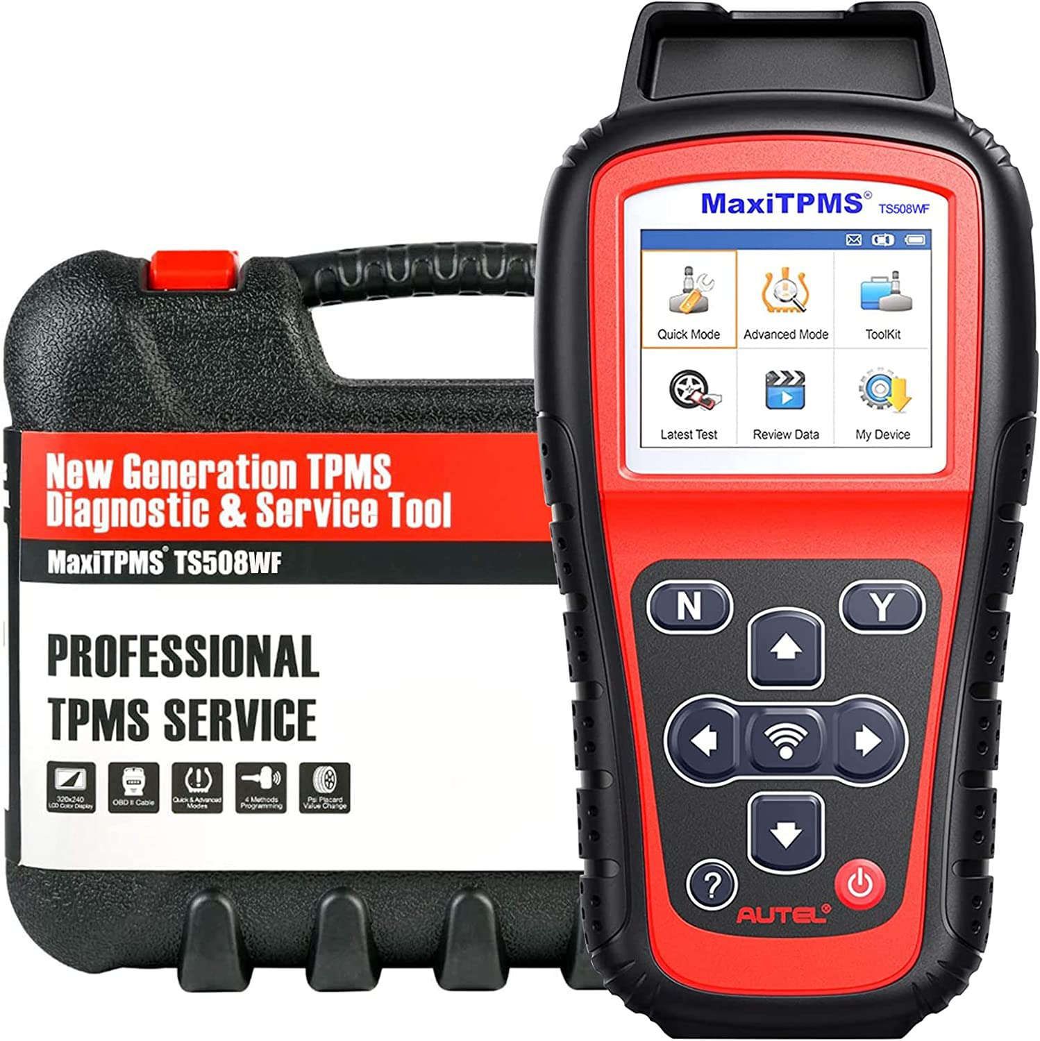 2023 Autel MaxiTPMS TS508WF TPMS Programming Tool MX-Sersors 315/433MHz, Relearn/Activate All Sensors, Read/Clear DTCs, TPMS Reset, Support Lifetime