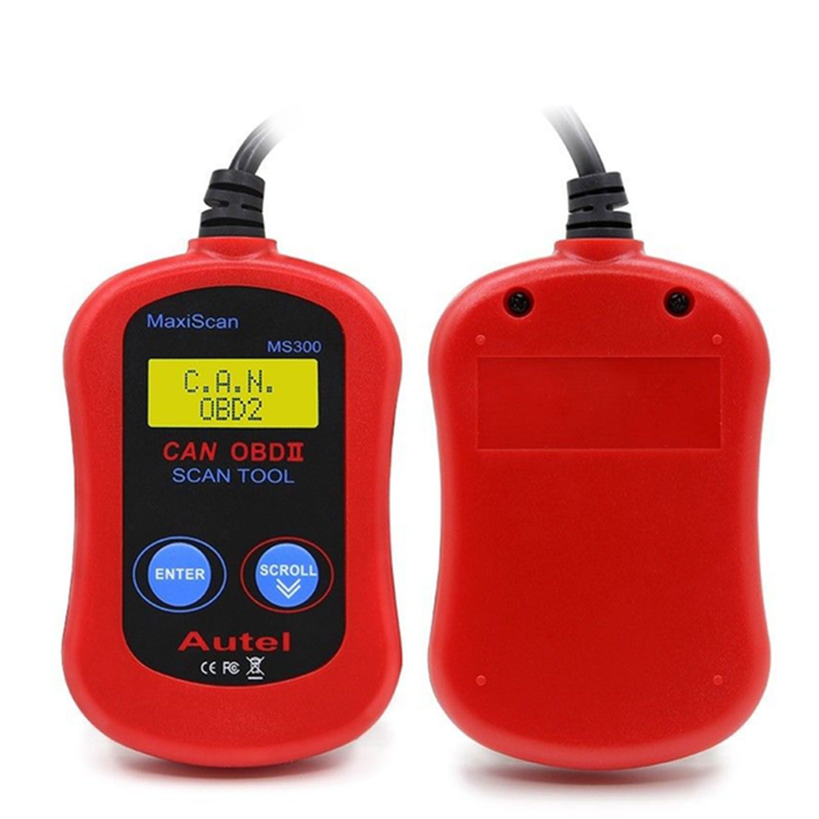 Autel MaxiScan MS300 OBD2 Scanner Auto Code Reader, Schalten Sie Check Engine Licht aus, Lesen Sie mehr Löschen Fehlercodes, Überprüfen Sie Emission Monitor Status CAN Fahrzeuge