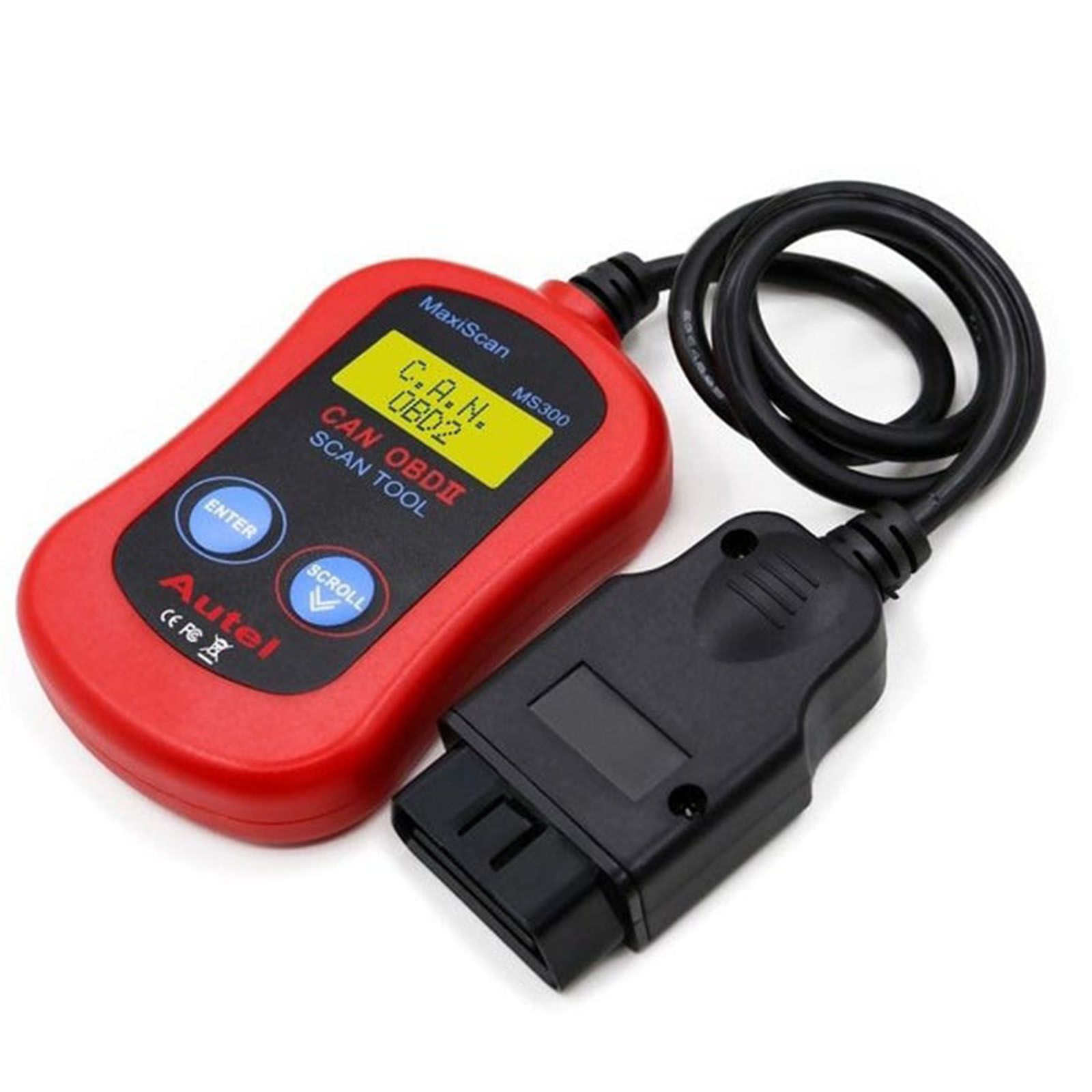 Autel MaxiScan MS300 OBD2 Scanner Auto Code Reader, Schalten Sie Check Engine Licht aus, Lesen Sie mehr Löschen Fehlercodes, Überprüfen Sie Emission Monitor Status CAN Fahrzeuge