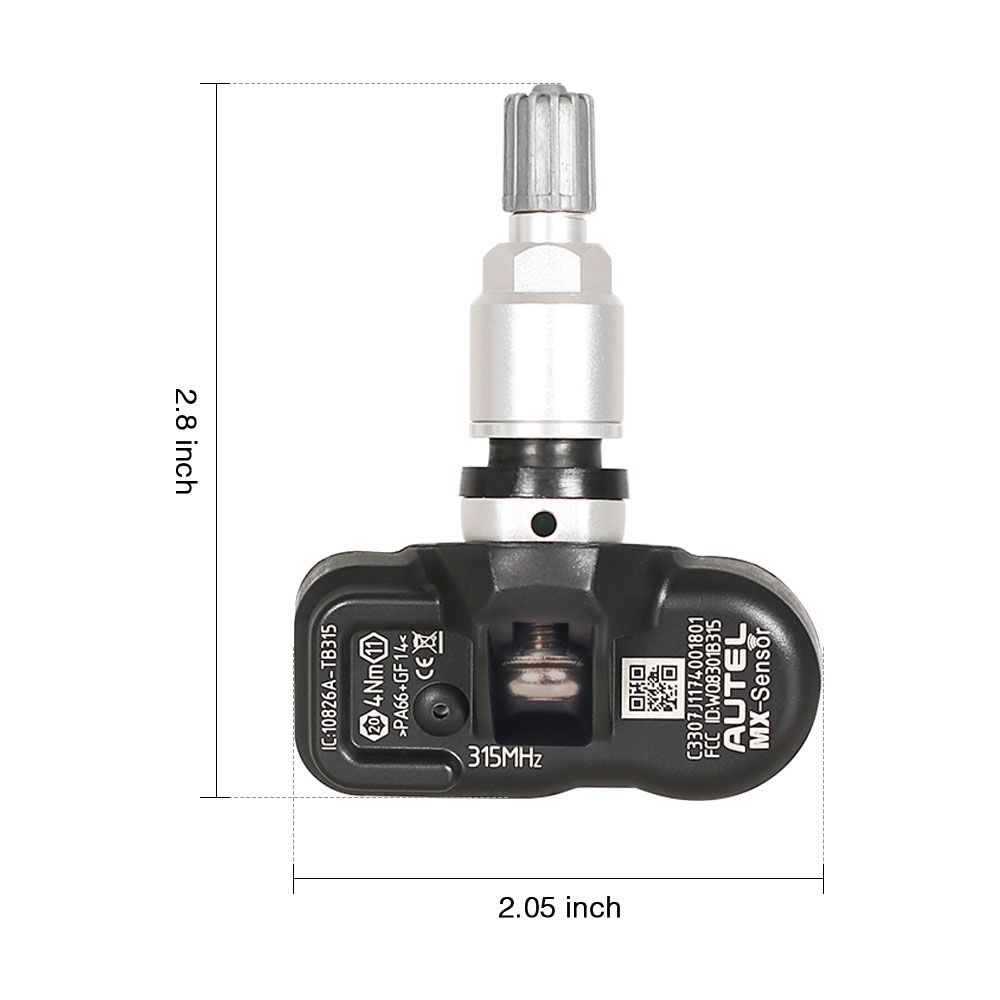 Authentischer MX -Sensor 433MHZ /315MHZ Universeller, programmierbarer TPMS -Sensor Speziell für Reifendrucksensorwechsel gebaut