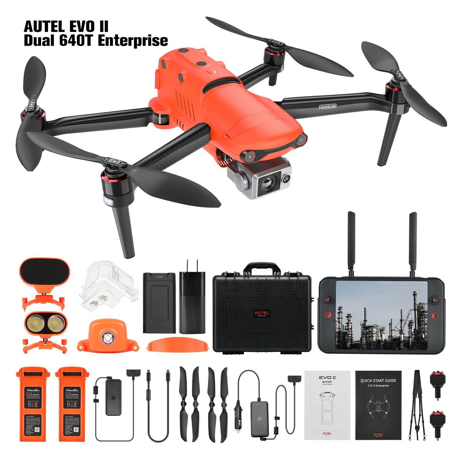 2023 Autel Robotics EVO II Dual 640T Enterprise Bundle Thermal Imaging Sensor 360° Hindernisvermeidung 38 Minute Flugzeit