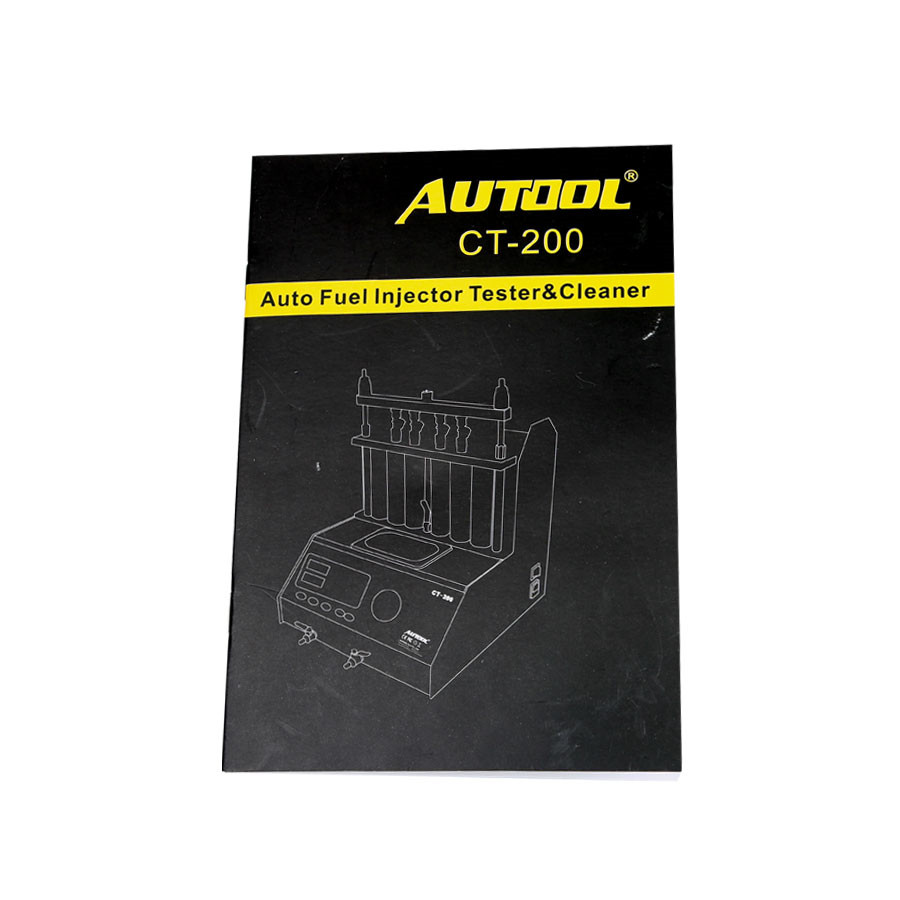 AUTOOL CT200 Ultrasonic Fuel Injector Cleaner & Tester Support 110V /220V mit englischem Panel