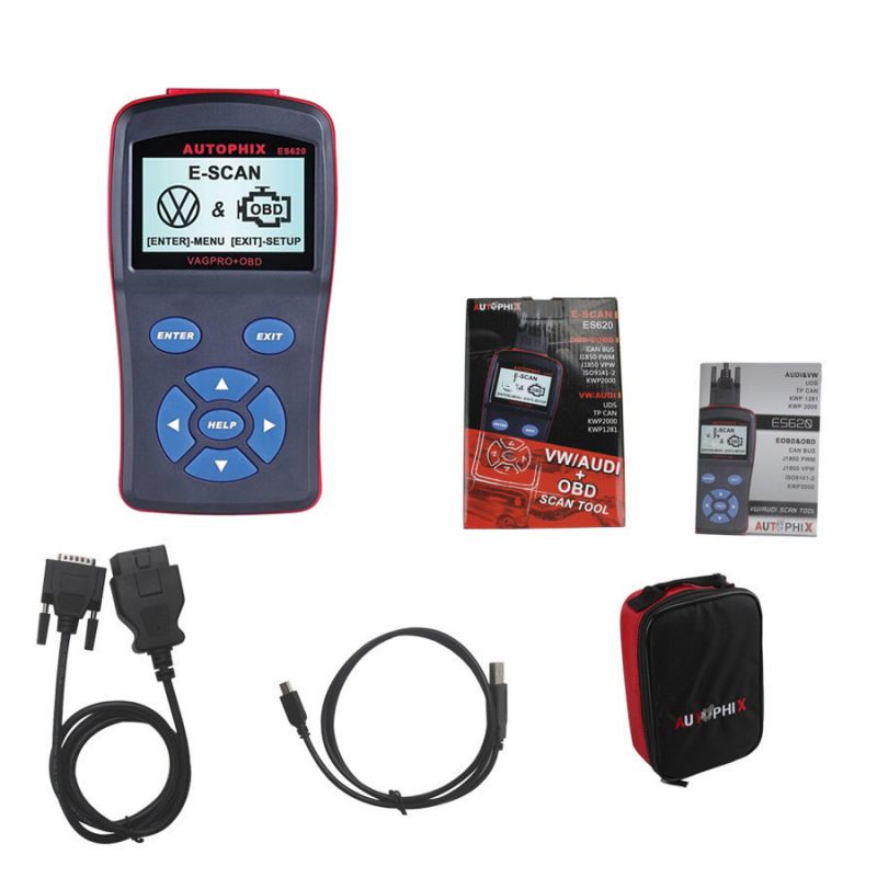 AUTOPHIX E -SCAN ES620 Scanner Support OBD2 VW Protokolle (inkl. UDS Protokolle)