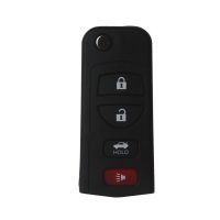 Kaufen Flip Remote Key Shell 4 Button für Nissan 5pcs /lot