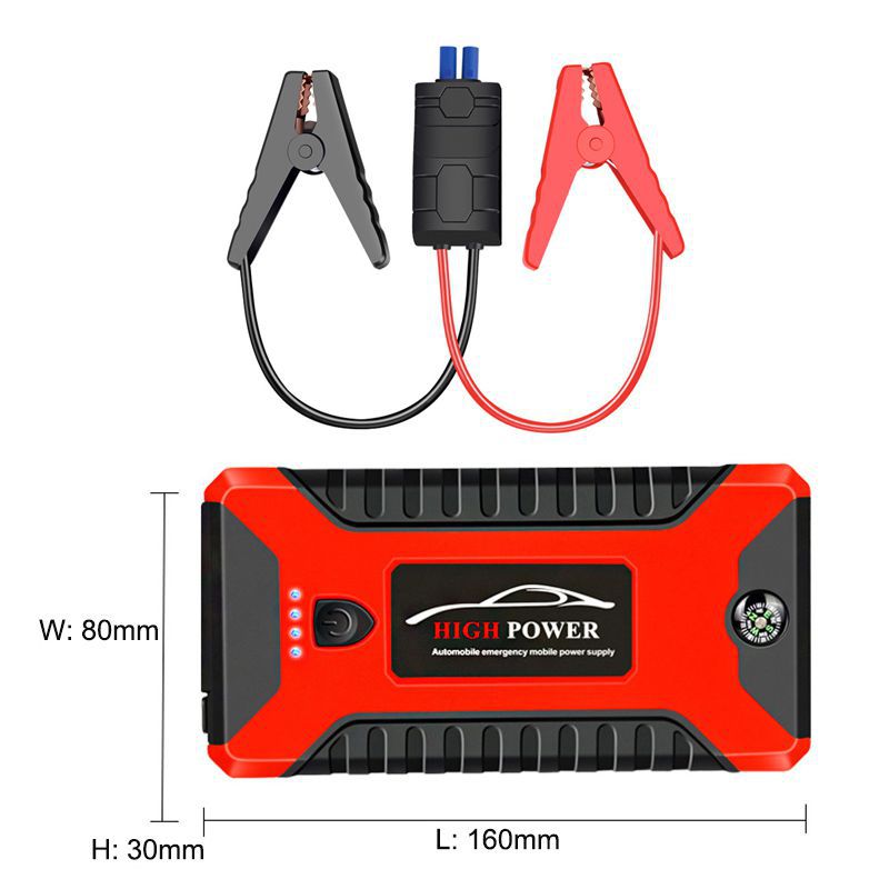 Car Jump Starter Power Bank 20000mA 600A 12V Ausgang Portable Notbehelf Ladegerät für Autos Booster Akku Startgerät