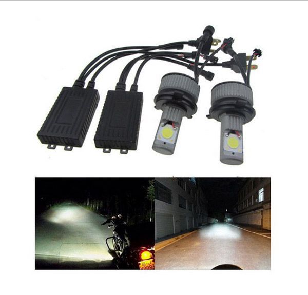 Universal Car Truck H4 3600LM 70W LED HeadLight H/L Beam Lampe 6000K 7500K integriert