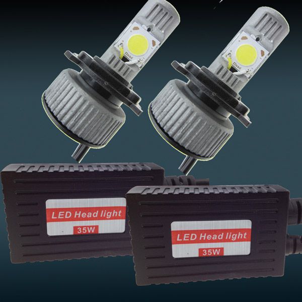 Universal Car Truck H4 3600LM 70W LED HeadLight H/L Beam Lampe 6000K 7500K integriert