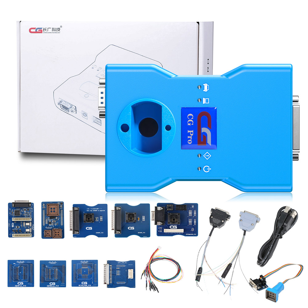 CG Pro 9S12 Programmer Full Version with All Adapters including New CAS4 DB25 and TMS370 Adapter