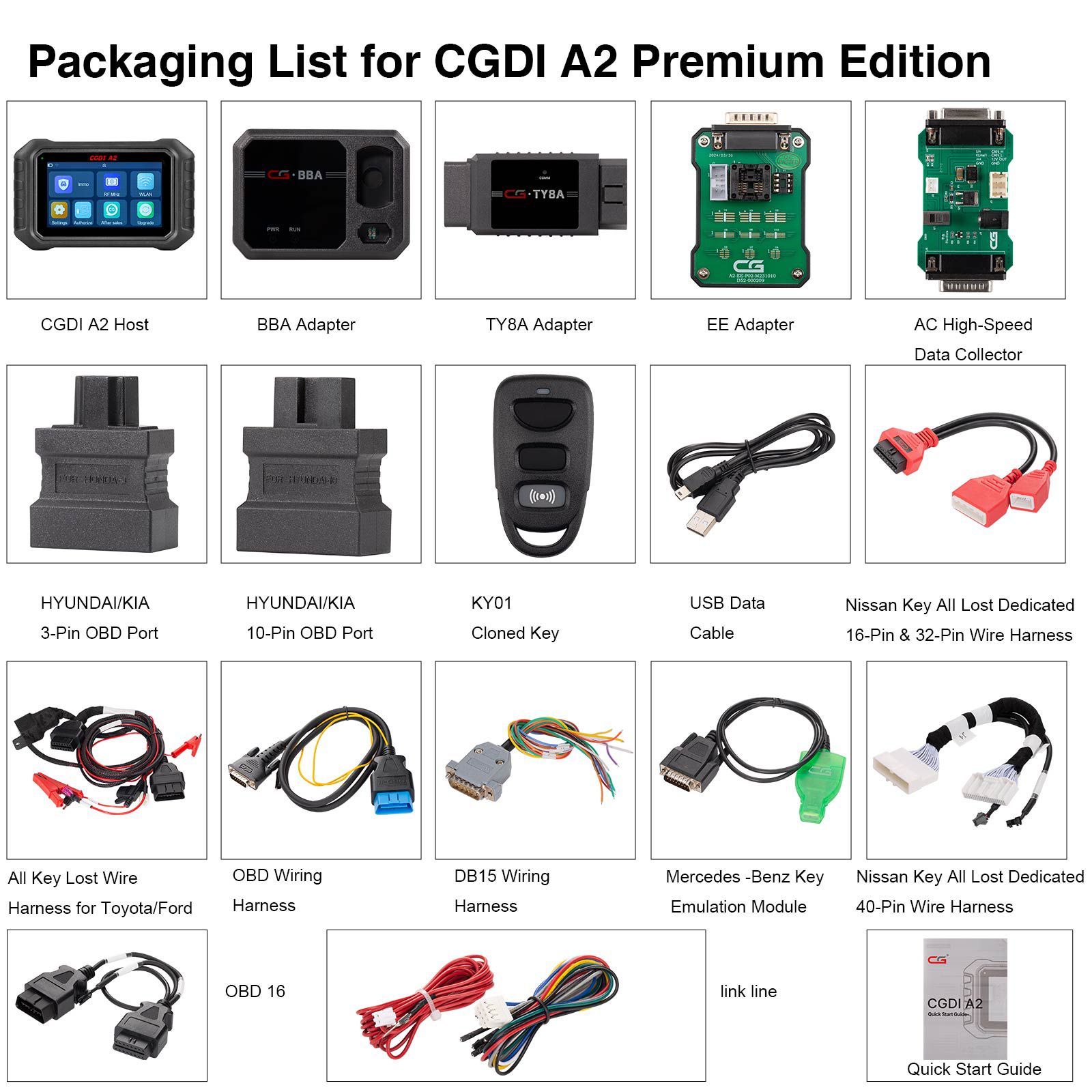 2025 Neue CGDI A2 Key Programmer Premium Edition IMMO Passende Frequenzdetektion WiFi-Konnektivität Unterstützung BMW G Serie BDC2 Keine Jahresgebühr