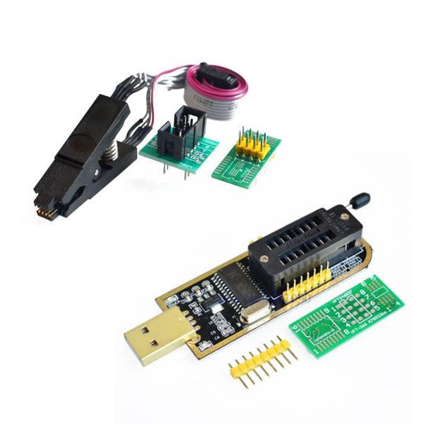 CH341A 24 25 Series EEPROM Flash BIOS USB Programmer Module + SOIC8 SOP8 Test Clip For EEPROM 93CXX / 25CXX / 24CXX DIY KIT