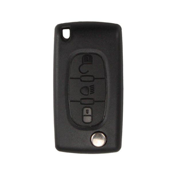 Remote Key Shell 3 Button (Light Button Without Battery Location) Für Citroen Flip 5pcs /lot