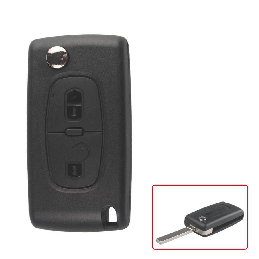 Remote Key 2 Button Mhz 433 VA2 2B (Ohne Groove) für Citroen