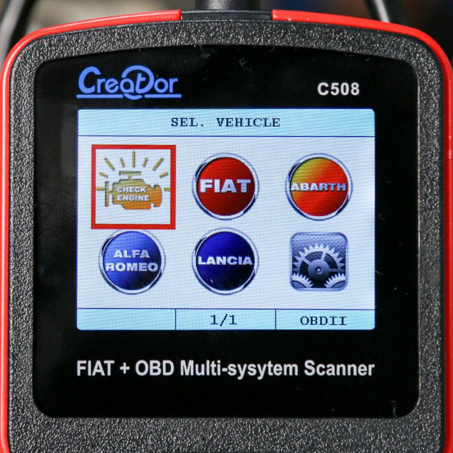 Schöpfer C508 OBDII/EOBD Multi-System Scanner für FIAT/Alfa/Abrath/Lancia Airbag/ABS Scan Tool