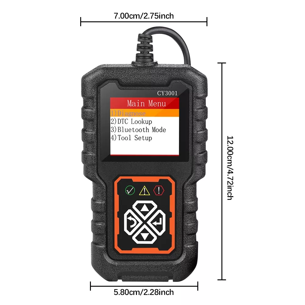 CY3001 OBD2 Codeleser Fehlercode Clear EOBD OBD 2 Scanner Motor Batterie O2 Sensor Digital Display Auto Diagnose Tool