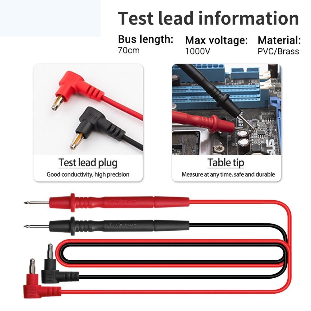 Neu Digital True RMS Professional Multimeter AC/DC Strom Tester HFE Ohm Kondensator Spannungsmesser Detector Tool DT9205A