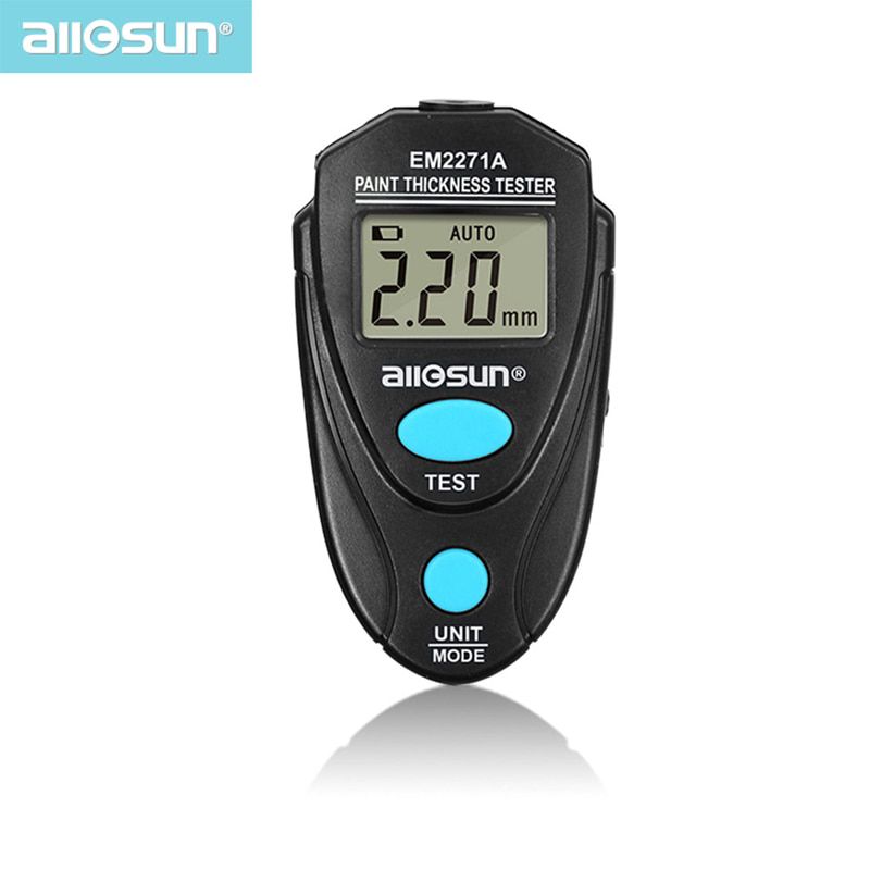 EM2271A Digital Thickness Gauge Coating Meter Fe/NFe 0,00-2.20mm für Car Thickness Meter Russisches Handbuch