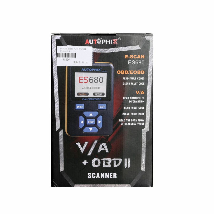 AUTOPHIX E -SCAN ES680 VAG RPO +OBD Scanner Multi Sprachen OBDII für VW Audi Seat Skoda Jetta Golf