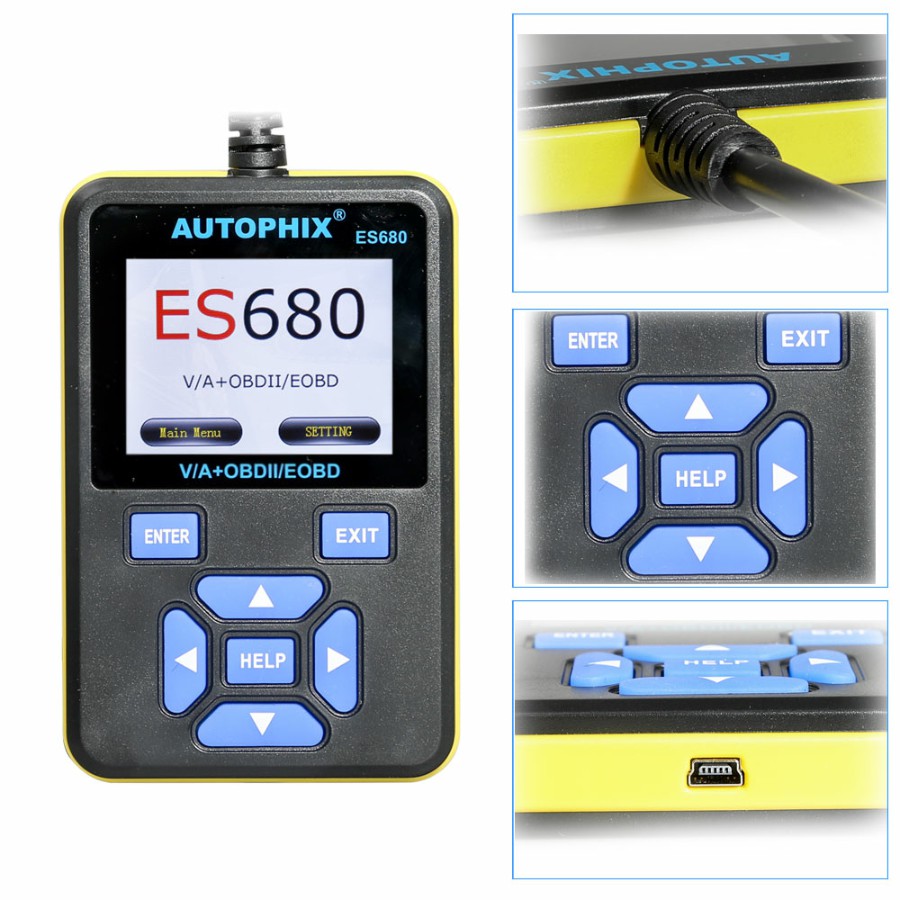 AUTOPHIX E -SCAN ES680 VAG RPO +OBD Scanner Multi Sprachen OBDII für VW Audi Seat Skoda Jetta Golf