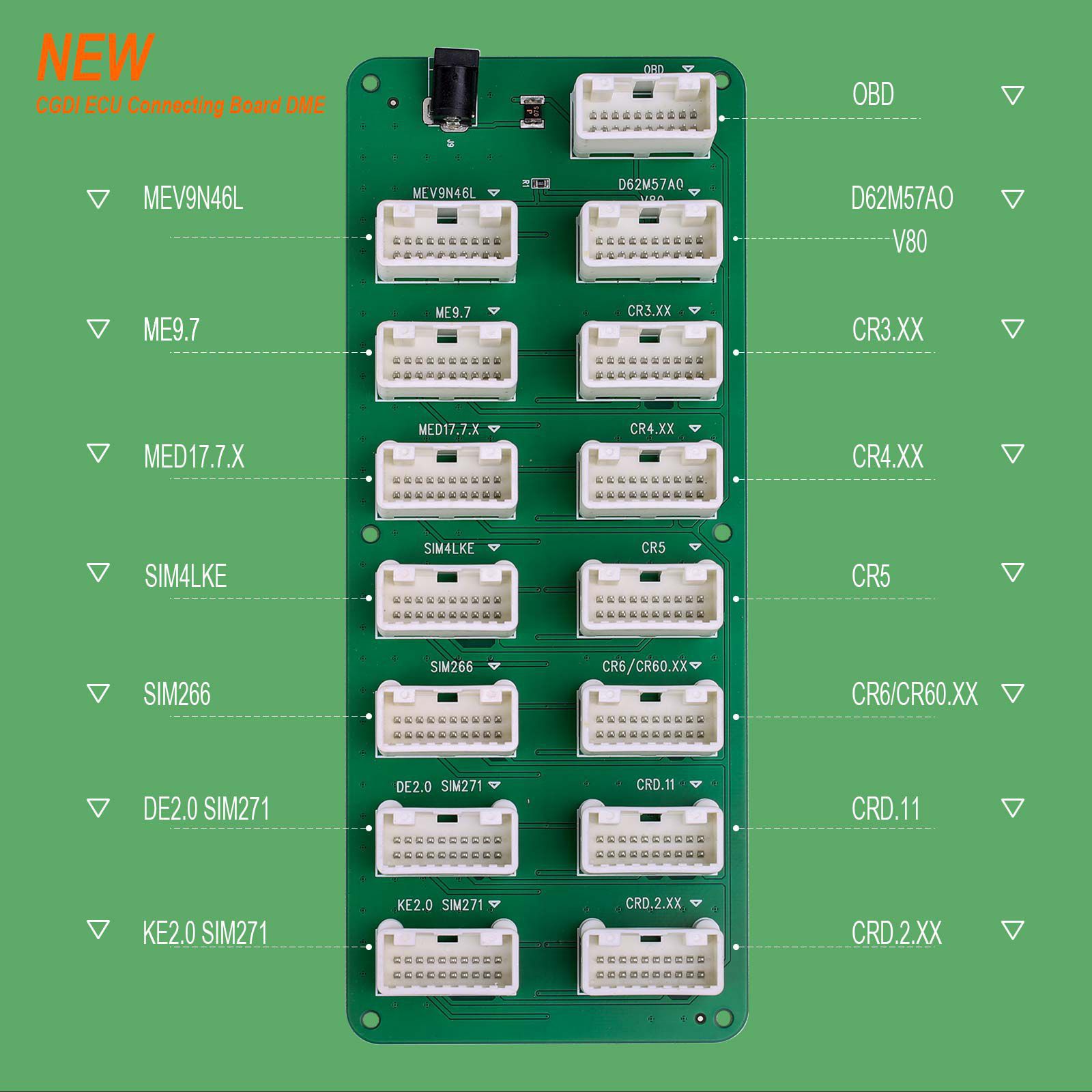 CGDI ECU Connecting Board DME Cable for ECU Data Reading and Clear Support 14 DME-DDE Models