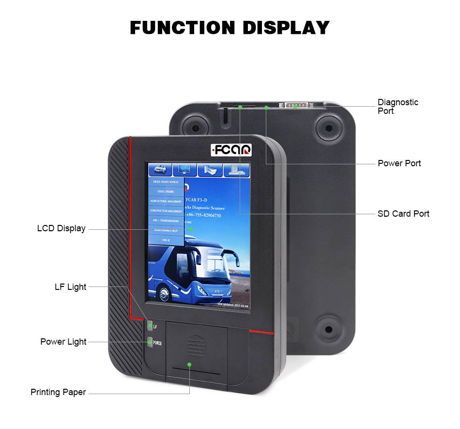 Fcar -F3 -D Original Scanner for Heavy Duty